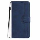 For Realme C75 Global Heart Pattern Skin Feel Leather Phone Case(Royal Blue) - 2