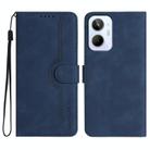 For Realme 10 4G Heart Pattern Skin Feel Leather Phone Case(Royal Blue) - 1