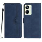 For Realme 10 Pro Heart Pattern Skin Feel Leather Phone Case(Royal Blue) - 1