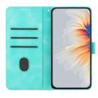 For Realme GT5 Pro Heart Pattern Skin Feel Leather Phone Case(Light Blue) - 3