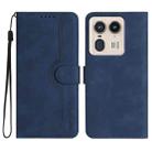 For Motorola Moto X50 Ultra Heart Pattern Skin Feel Leather Phone Case(Royal Blue) - 1