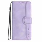 For Motorola Moto G Play 2025 / G Power 2025 Heart Pattern Skin Feel Leather Phone Case(Purple) - 2