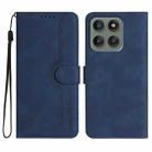 For Motorola Edge 60 Pro Heart Pattern Skin Feel Leather Phone Case(Royal Blue) - 1