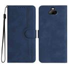 For Sony Xperia 20 Heart Pattern Skin Feel Leather Phone Case(Royal Blue) - 1