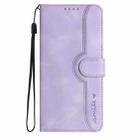 For Sony Xperia 10 VI Heart Pattern Skin Feel Leather Phone Case(Purple) - 2
