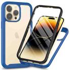 For iPhone 15 Pro Starry Sky Solid Color Series PC + TPU Phone Case with PET Film(Royal Blue) - 1