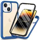 For iPhone 15 Plus Starry Sky Solid Color Series PC + TPU Phone Case with PET Film(Royal Blue) - 1
