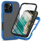 For iPhone 16 Pro Max Starry Sky Solid Color Series PC + TPU Phone Case with PET Film(Royal Blue) - 1