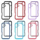 For iPhone 16 Plus Starry Sky Solid Color Shockproof TPU Clear PC Phone Case(Black) - 2