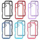 For iPhone 16 Starry Sky Solid Color Shockproof TPU Clear PC Phone Case(Black) - 2