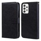 For Samsung Galaxy A23 4G / A23 5G Skin Feeling Oil Leather Texture PU + TPU Phone Case(Black) - 1