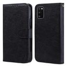 For Samsung Galaxy A41 Skin Feeling Oil Leather Texture PU + TPU Phone Case(Black) - 1