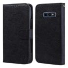 For Samsung Galaxy S10E Skin Feeling Oil Leather Texture PU + TPU Phone Case(Black) - 1