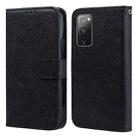 For Samsung Galaxy S20 FE 4G / 5G Skin Feeling Oil Leather Texture PU + TPU Phone Case(Black) - 1