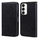 For Samsung Galaxy S23 5G Skin Feeling Oil Leather Texture PU + TPU Phone Case(Black) - 1