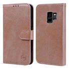 For Samsung Galaxy S9 Skin Feeling Oil Leather Texture PU + TPU Phone Case(Champagne) - 1