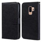 For Samsung Galaxy S9+ Skin Feeling Oil Leather Texture PU + TPU Phone Case(Black) - 1