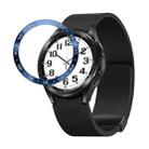 For Samsung Galaxy Watch6 Classic 43mm A Style Smart Watch Steel Ring Protective Frame(Blue) - 1