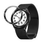 For Samsung Galaxy Watch6 Classic 47mm A Style Smart Watch Steel Ring Protective Frame(Black) - 1