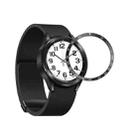 For Samsung Galaxy Watch6 Classic 47mm E Style Smart Watch Steel Ring Protective Frame(Black) - 1