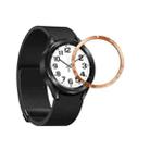 For Samsung Galaxy Watch6 Classic 47mm E Style Smart Watch Steel Ring Protective Frame(Rose Gold) - 1