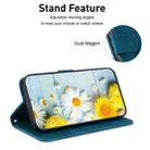 For Xiaomi Redmi 12 Lily Embossed Leather Phone Case(Dark Blue) - 5
