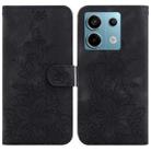 For Xiaomi Redmi Note 13 Pro 5G Lily Embossed Leather Phone Case(Black) - 1