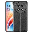 For OPPO A2 Pro Litchi Texture Shockproof TPU Phone Case(Black) - 1