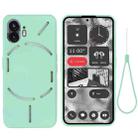 For Nothing Phone 2 Pure Color Liquid Silicone Shockproof Phone Case(Green) - 1