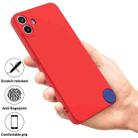 For Nothing CMF Phone 1 Pure Color Liquid Silicone Shockproof Phone Case(Red) - 2