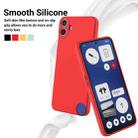 For Nothing CMF Phone 1 Pure Color Liquid Silicone Shockproof Phone Case(Red) - 3