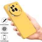 For Nothing Phone 3a Pro Pure Color Liquid Silicone Shockproof Phone Case(Yellow) - 2