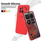 For Nothing Phone 3a Pro Solid Color Liquid Silicone Dropproof Full Coverage Phone Case(Red) - 3