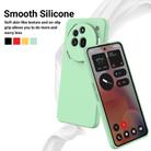 For Nothing Phone 3a Pro Pure Color Liquid Silicone Shockproof Phone Case(Green) - 3