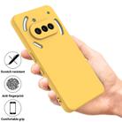 For Nothing Phone 3a Pure Color Liquid Silicone Shockproof Phone Case(Yellow) - 2