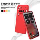 For Nothing Phone 3a Pure Color Liquid Silicone Shockproof Phone Case(Red) - 3