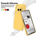 For Nothing Phone 2a Plus Pure Color Liquid Silicone Shockproof Phone Case(Yellow) - 3