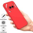 For Nothing Phone 2a Plus Pure Color Liquid Silicone Shockproof Phone Case(Red) - 2