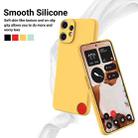 For Nothing CMF Phone 2 Pro Solid Color Liquid Silicone Dropproof Full Coverage Phone Case(Yellow) - 3