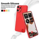For Nothing CMF Phone 2 Pro Solid Color Liquid Silicone Dropproof Full Coverage Phone Case(Red) - 3