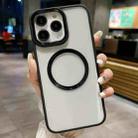 For iPhone 11 Pro Max Plating Magsafe TPU + Acrylic Phone Case(Black) - 1