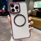 For iPhone 12 Pro Plating Magsafe TPU + Acrylic Phone Case(Purple) - 1