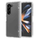 For Samsung Galaxy Z Fold5 Frosted PC+TPU Folding Phone Case with Hinge(Transparent) - 1