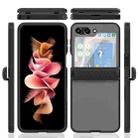For Samsung Galaxy Z Flip5 Frosted PC+TPU Folding Phone Case with Hinge(Black) - 2
