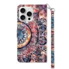 For iPhone 16 Pro Max 3D Painted Leather Phone Case(Colorful Mandala) - 3