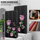 For iPhone 16 Pro 3D Painted Leather Phone Case(Rose) - 2