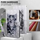 For iPhone 16 Plus 3D Painted Leather Phone Case(Smile Cat) - 2