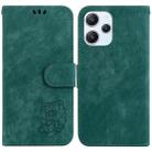For Xiaomi Redmi 12 Little Tiger Embossed Leather Phone Case(Green) - 1