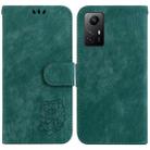 For Xiaomi Redmi Note 12S Little Tiger Embossed Leather Phone Case(Green) - 1