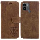 For Xiaomi Redmi A1+ 4G Global Little Tiger Embossed Leather Phone Case(Brown) - 1